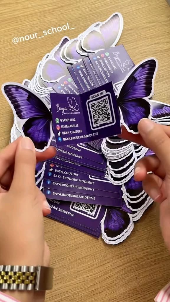 Butterfly Die-Cut Business Card